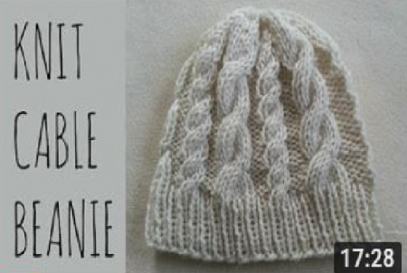 Cable Beanie | Easy Knit Pattern & Tutorial